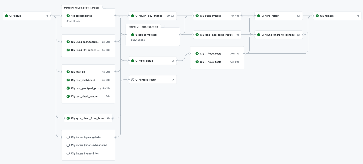 CI workflow after pushing a new tag